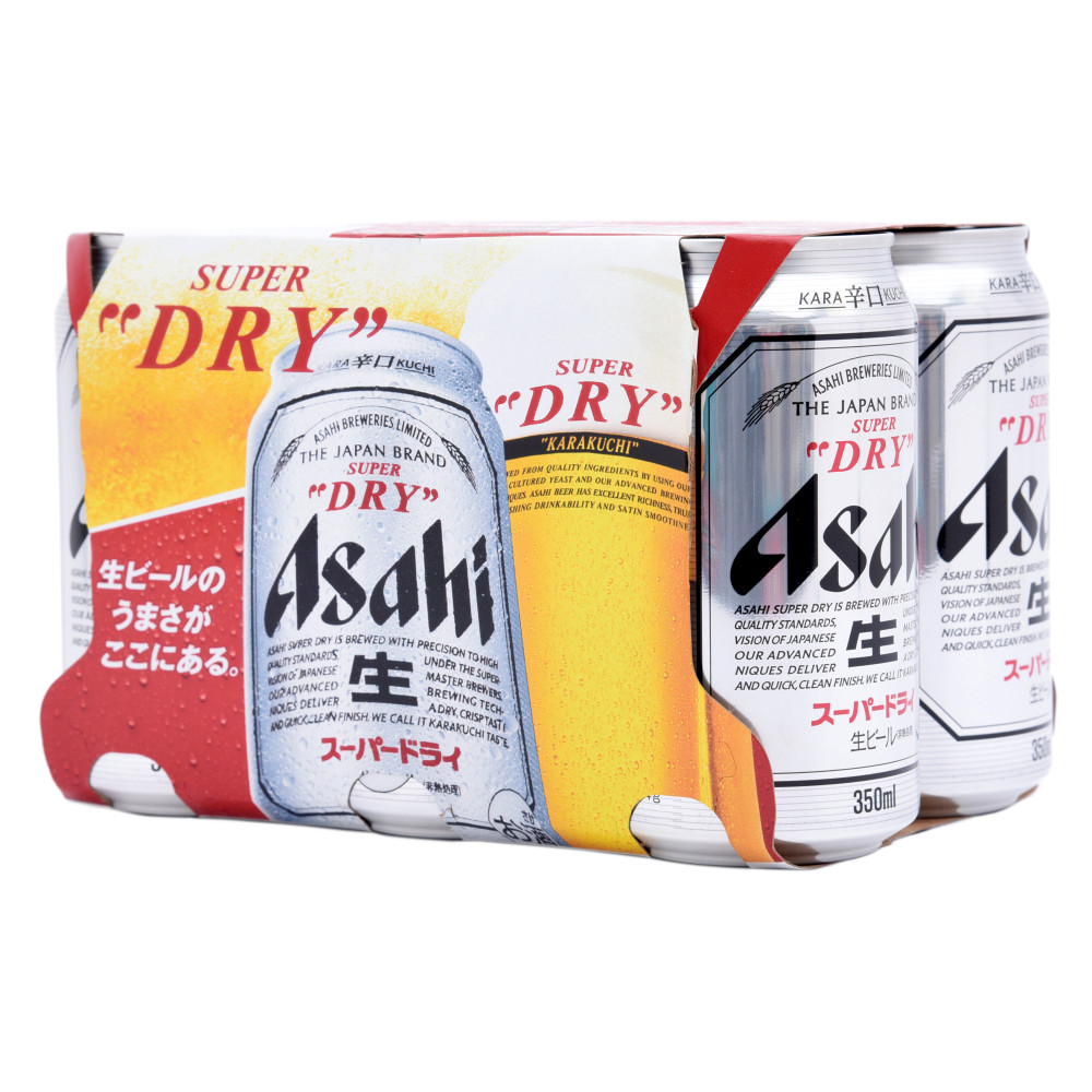 アサヒスーパードライ 350ml 6缶 - ビール・発泡酒