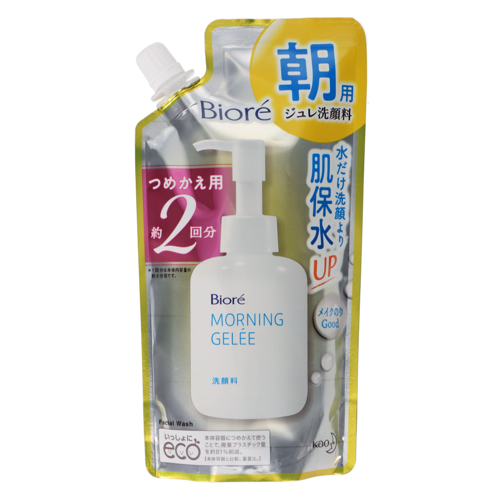 花王 朝用ジュレ洗顔料 つめかえ用 2回分 (160mL)×3個セット - 洗顔料