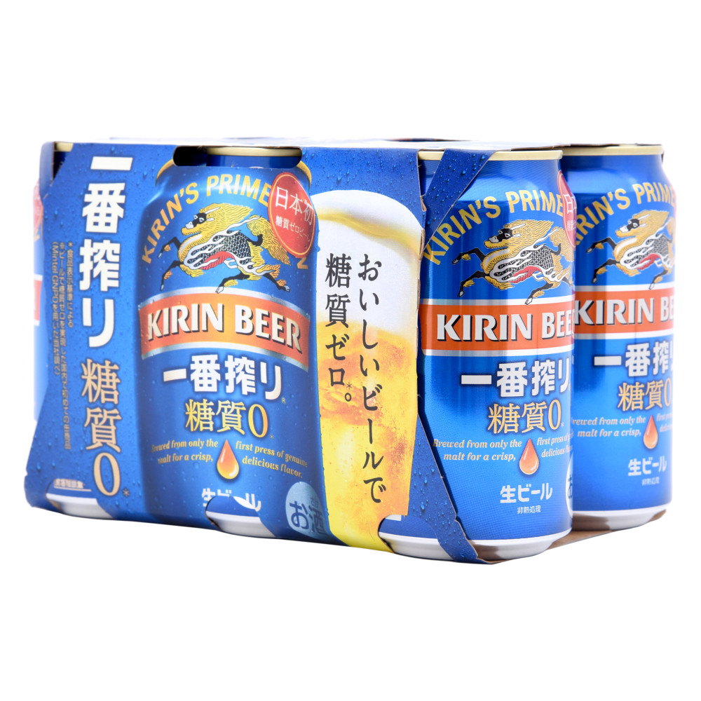 キリン 一番搾り 糖質ゼロ 6缶【スギドラッグ江東千石店】
