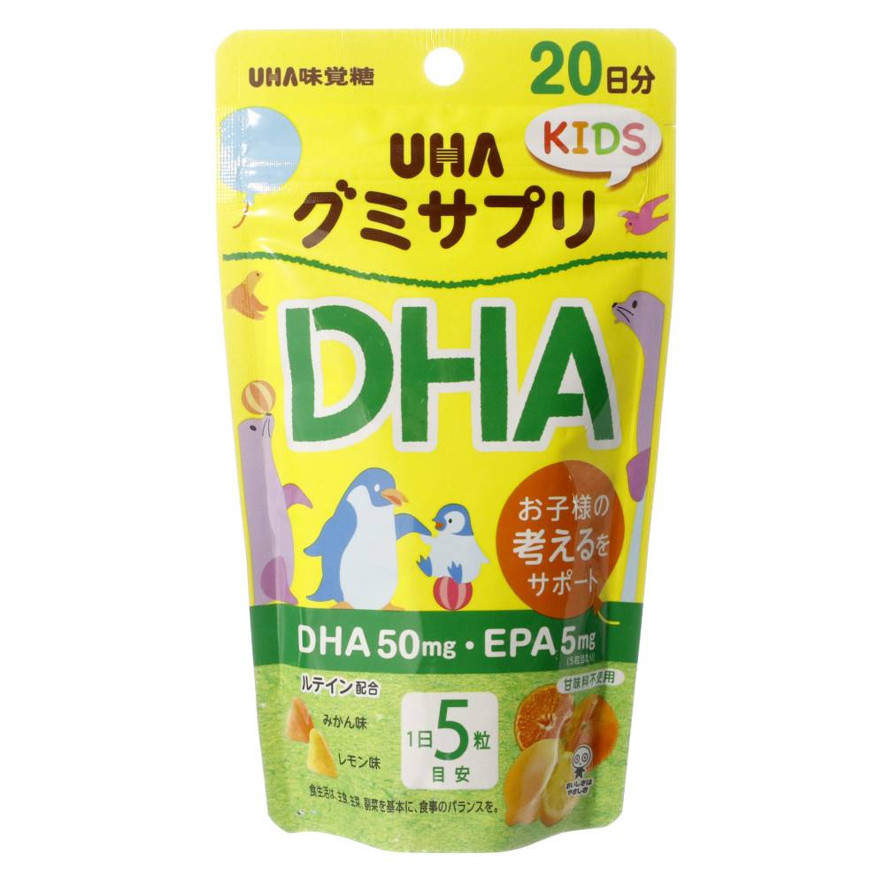 オーバーのアイテム取扱☆ ユーハ味覚糖 グミサプリKIDS DHA 20日分 100粒