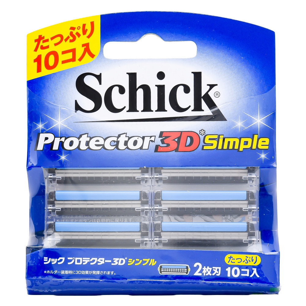 シック Schick プロテクター3D シンプル 替刃 10コ入 4こせっと - 脱毛