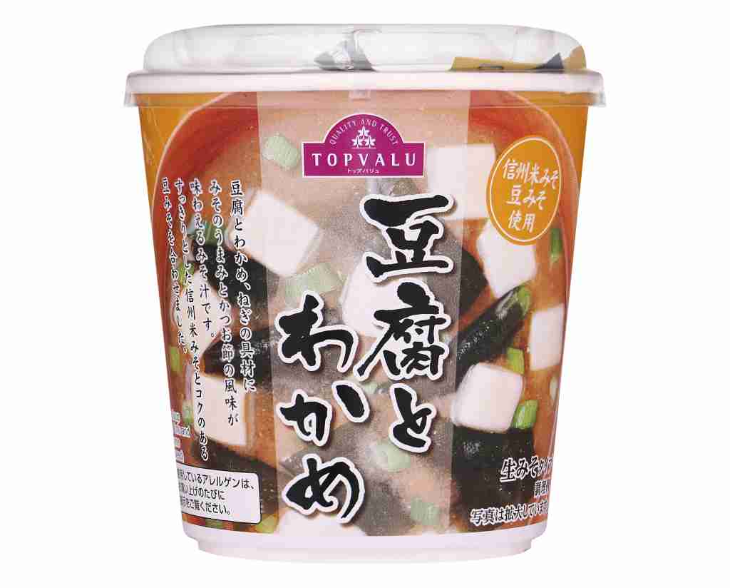 トップバリュ　カップみそ汁　豆腐
