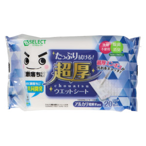 エスセレクト　激落ち超厚ウエットシート