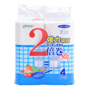 エスセレクト　強力吸収タオル２倍巻