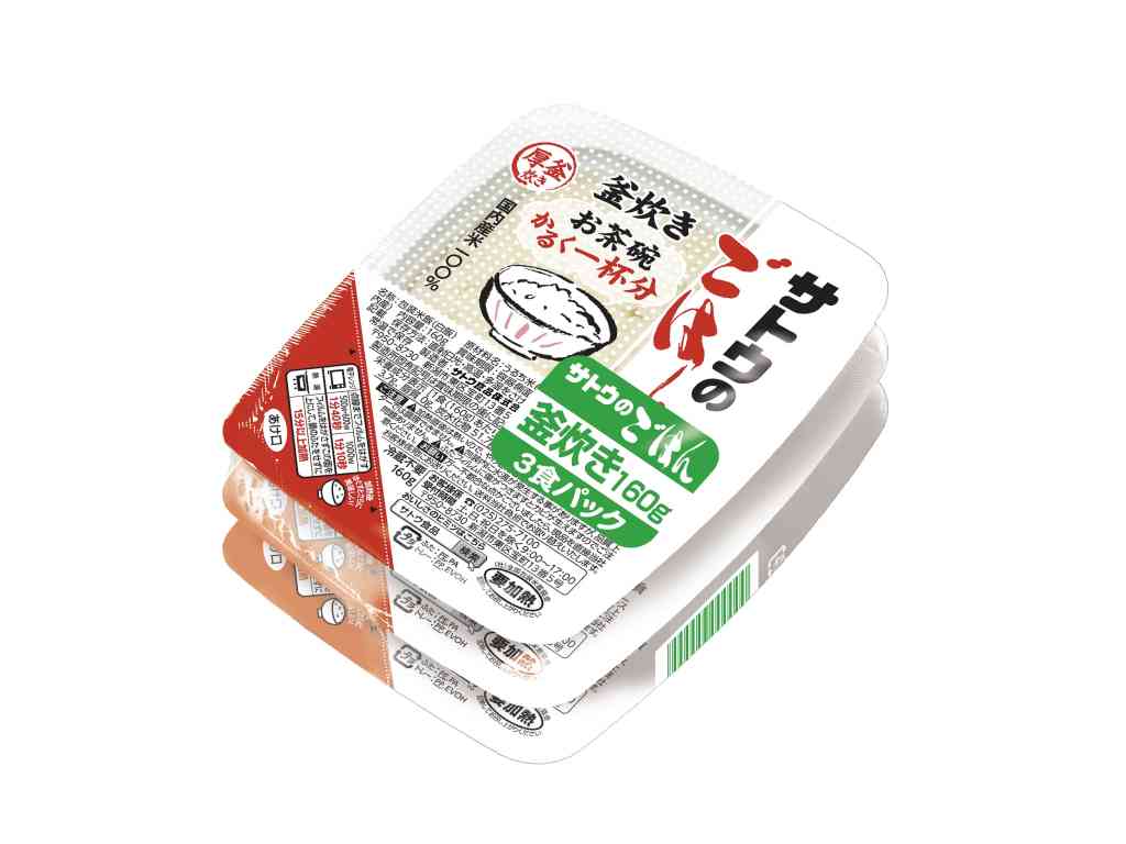 サトウ食品工業　釜炊き３食パック
