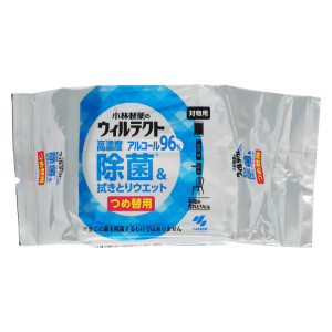 ウィルテクト　高濃度アルコール除菌＆ふき取りウェットシートつめ替用